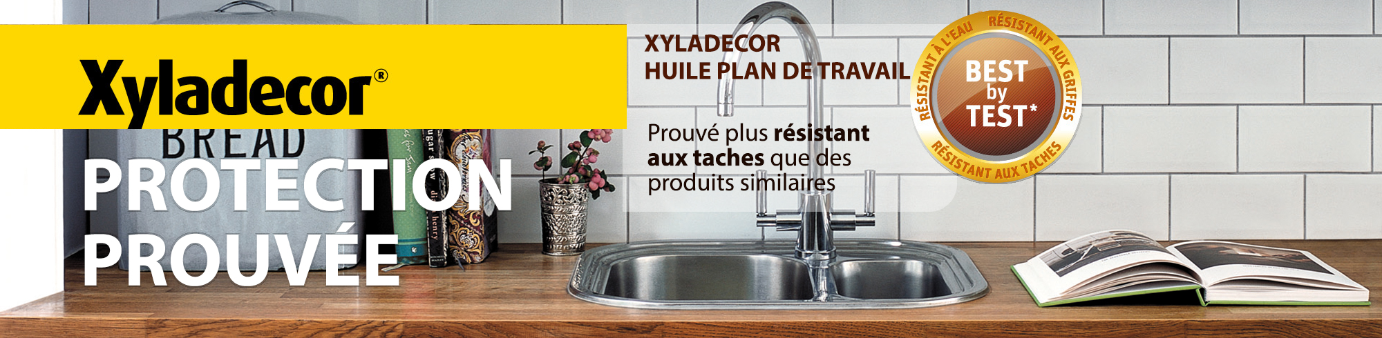 Xyladecor huile plan de travail